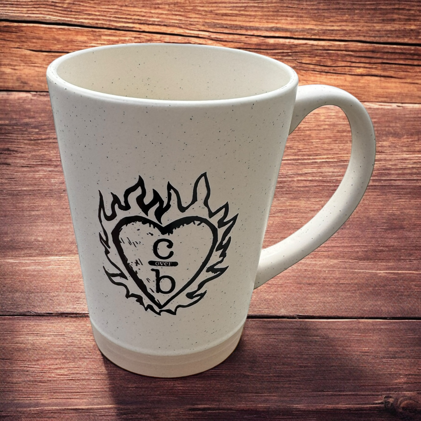 Flame Heart Clothes Over Bros One Tree Hill 16 oz Mug - Natural