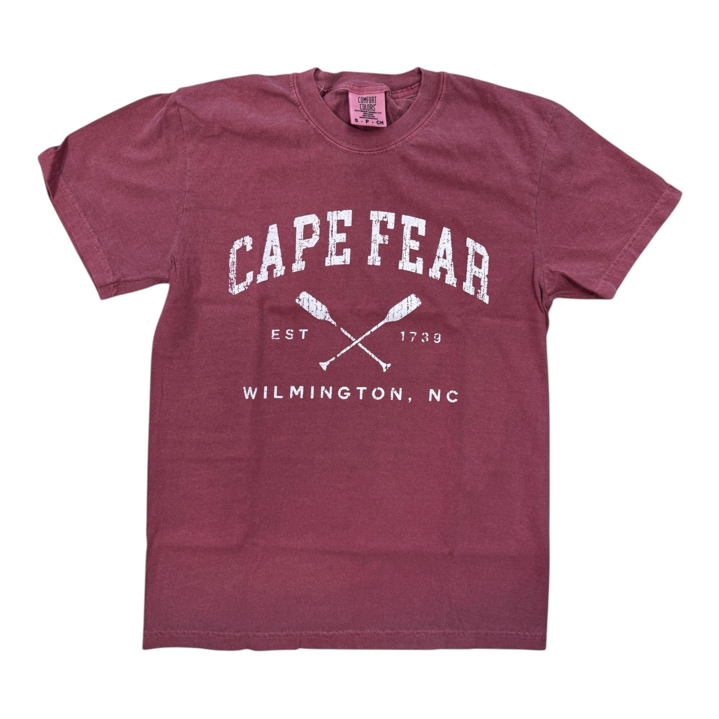 Cape Fear Oars North Carolina - T Shirt - Comfort Color - Brick