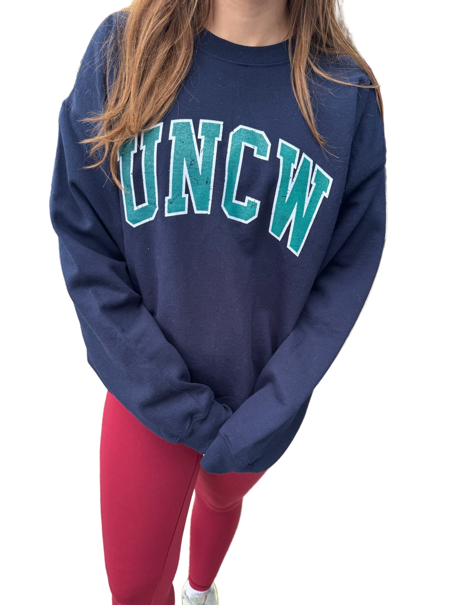 UNCW Seahawks Block Sweatshirt - Navy