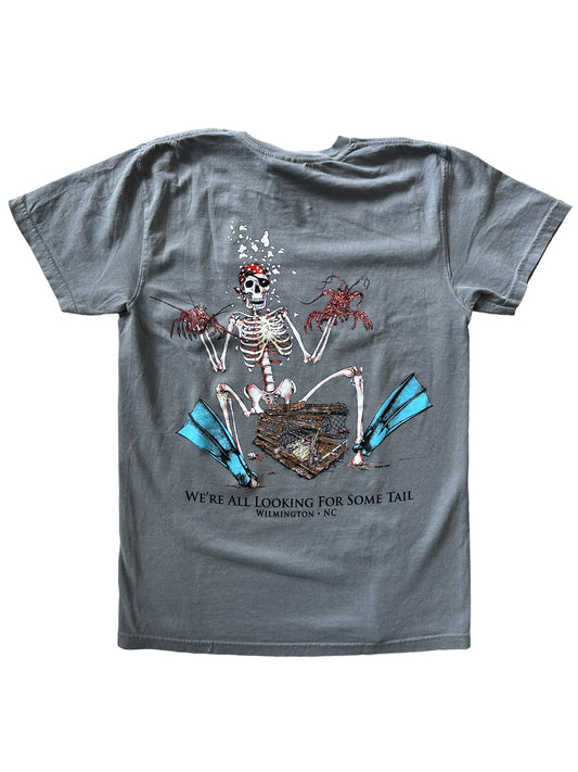 We Are All looking For Tail - Sea Dog T Shirt - Grey