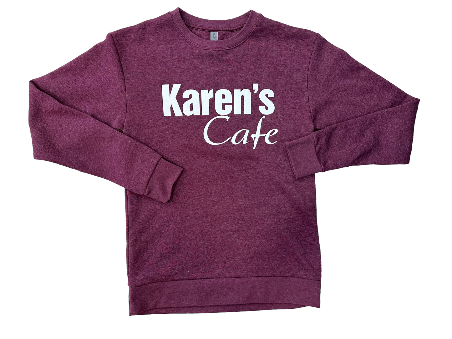 Karens Cafe - Crew Neck - Cardinal red