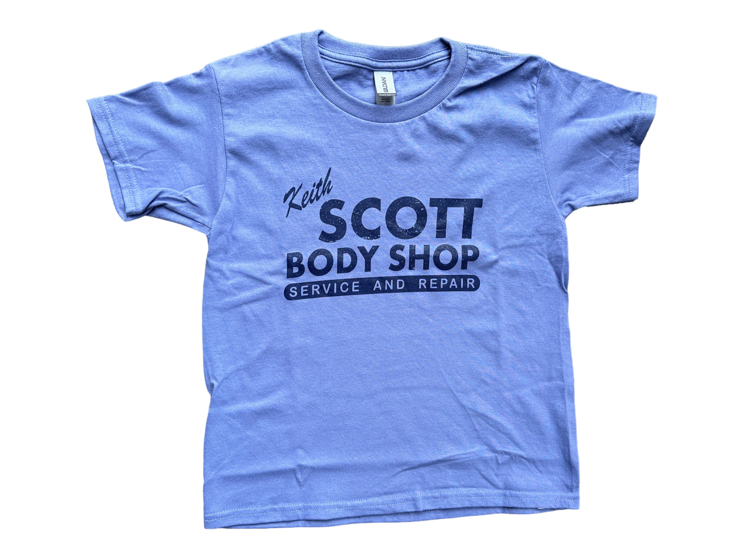 Keith Scott Body Shop – YOUTH T Shirt – Sport Grey