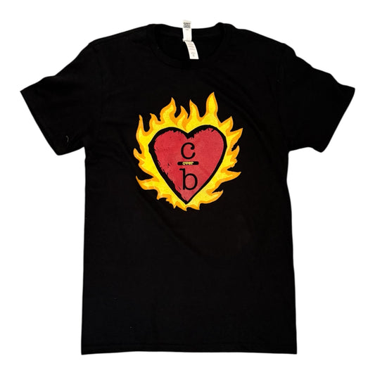 C/B Flame Heart - One Tree Hill - T-Shirt - Black