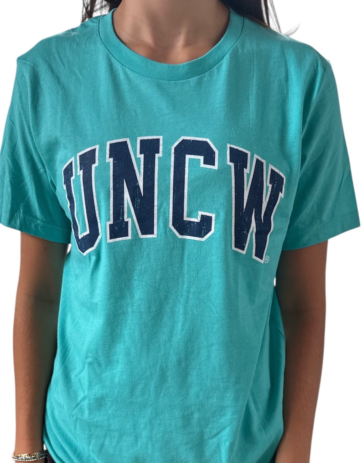 Uncw Block - T Shirt - Sea Foam