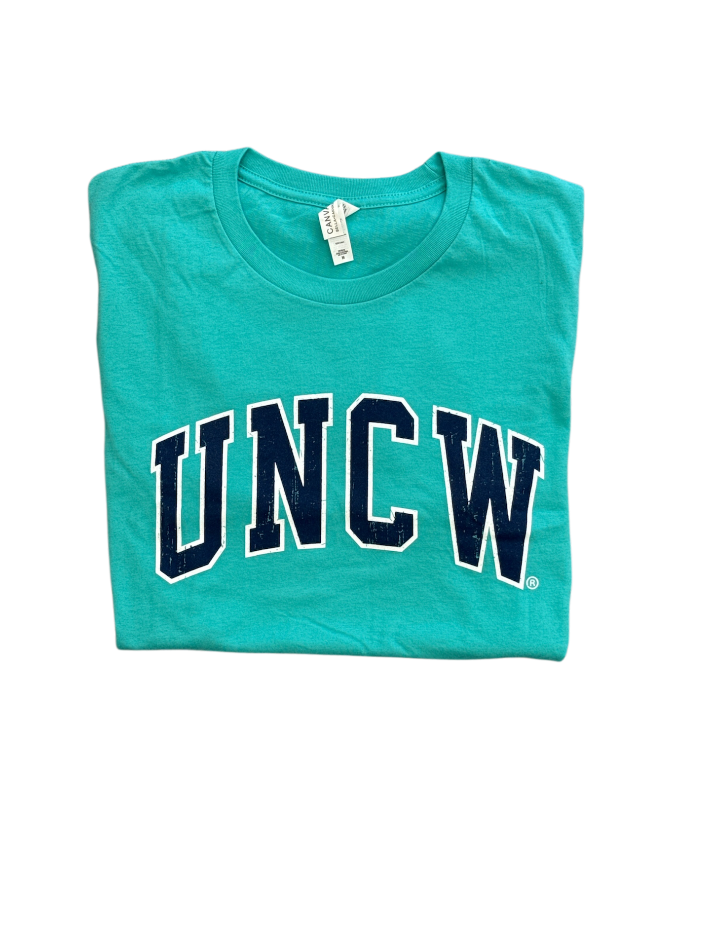 Uncw Block - T Shirt - Sea Foam