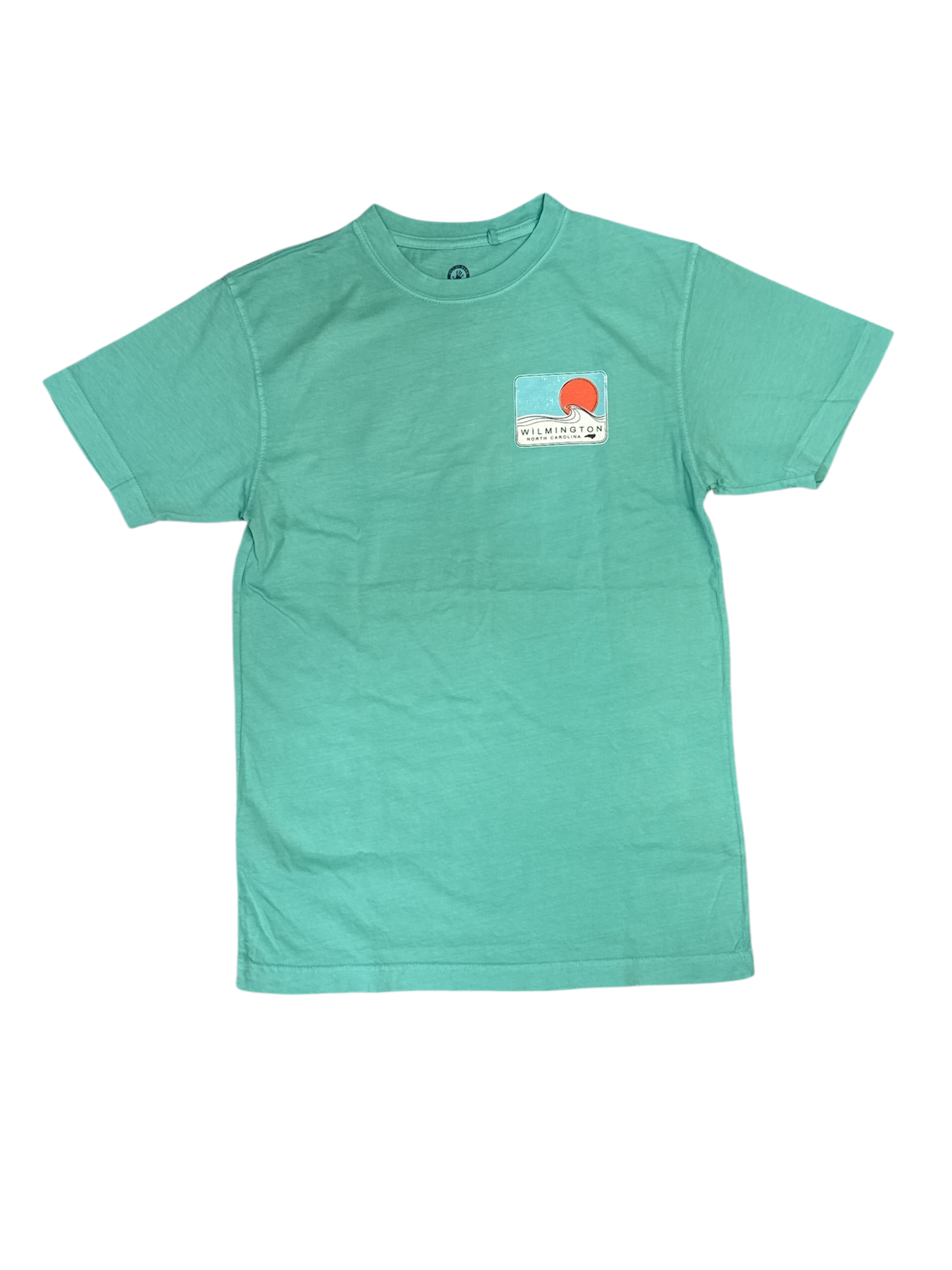 Wilmington NC Beach Wave T-shirt - Sea-foam