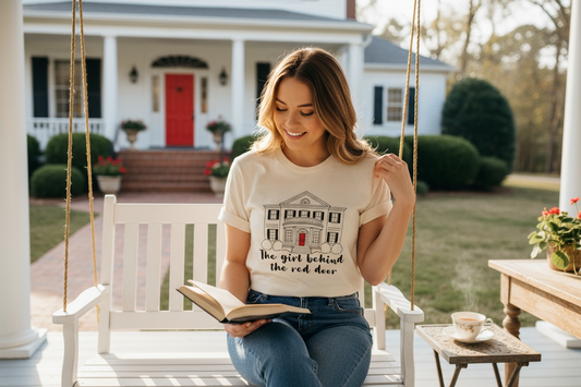 Girl Behind Red Door One Tree Hill - T Shirt - Ivory