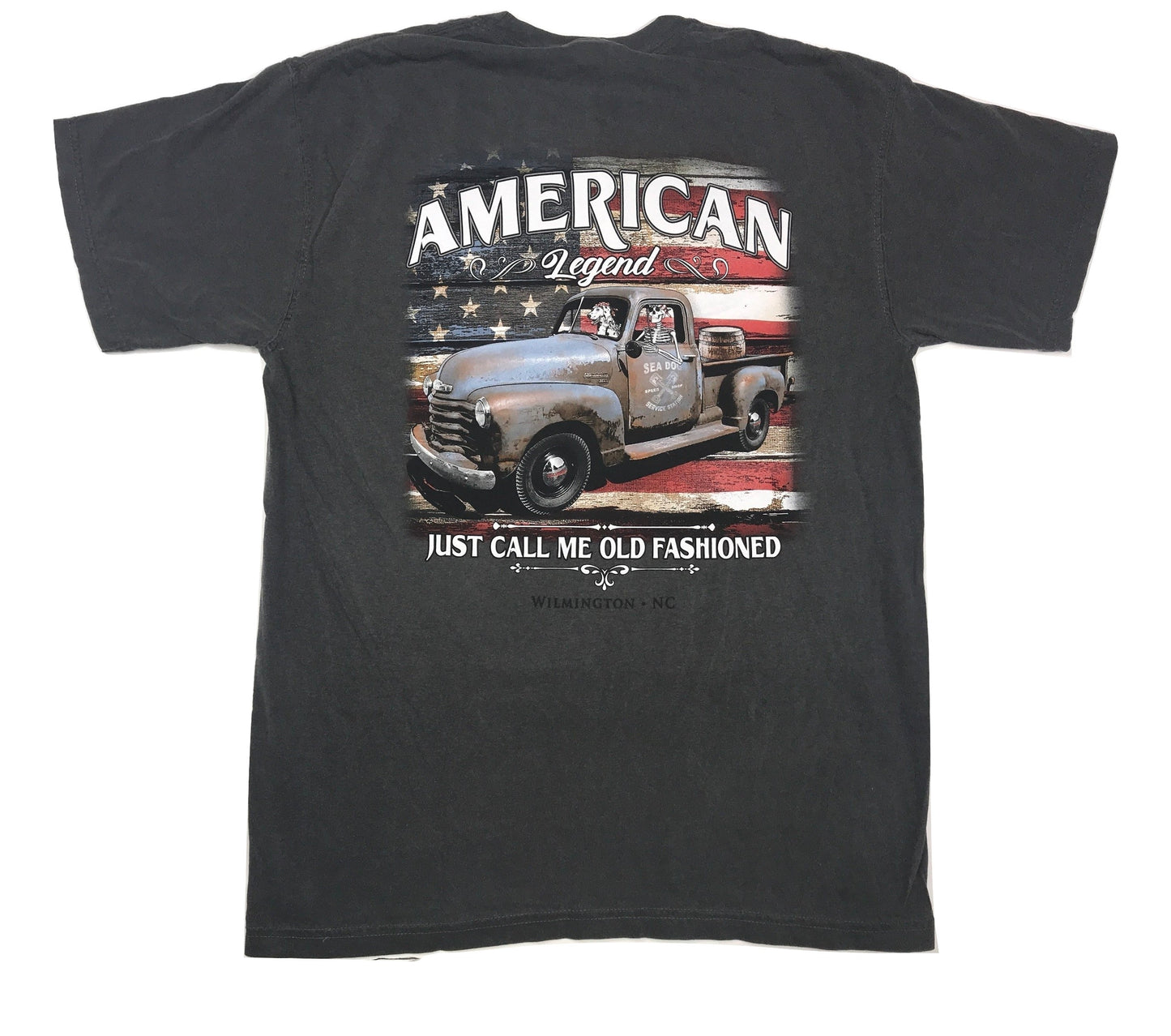 Just Call Me old Fashioned - Sea Dog T Shirt - Pepper