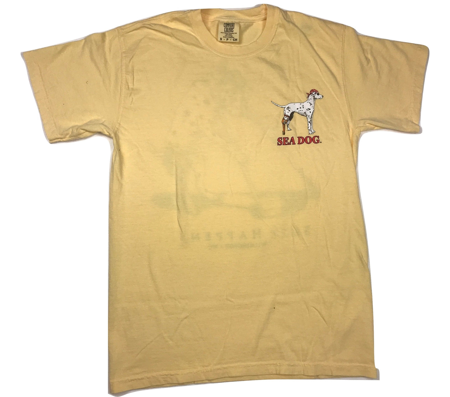 Shit Happens - Sea Dog T Shirt - Butter