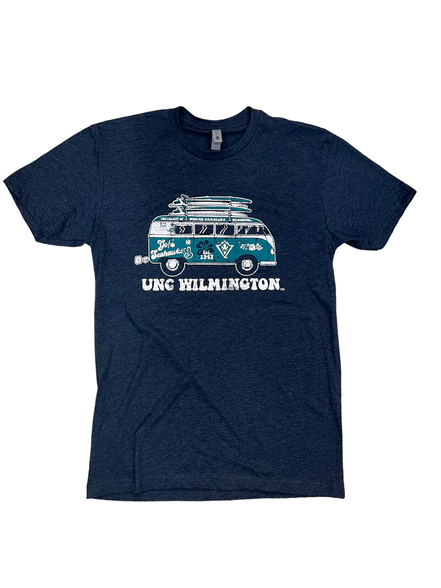 UNC Wilmington Uncw Volks Bus – T Shirt – Midnight Navy