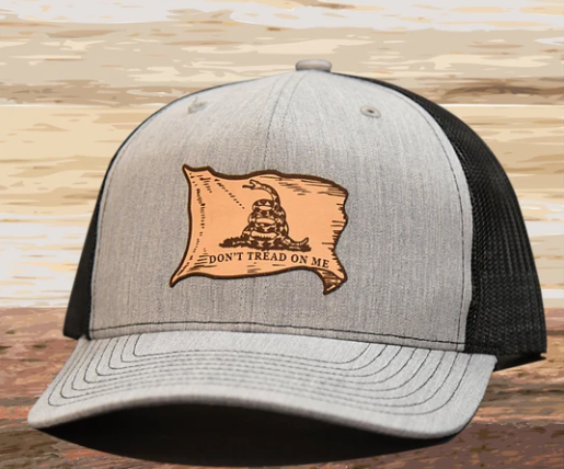 Dont Tread On Me – Richardson Trucker Hat – Heather Grey / Black