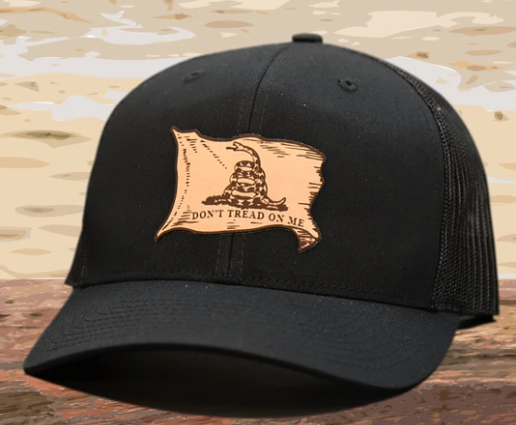 Dont Tread On Me – Richardson Trucker Hat – Black / Black