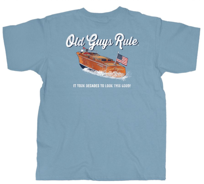 Chris Craft , It Took Decades to look This good – T Shirt – Denim Blue