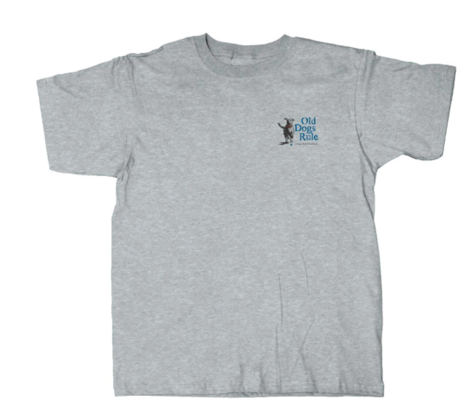 Living Life Off the Leash Dog – T Shirt – Sport Grey