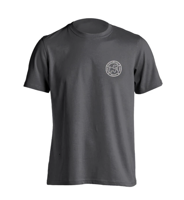 Sunflower Fill Pup - T Shirt - Charcoal