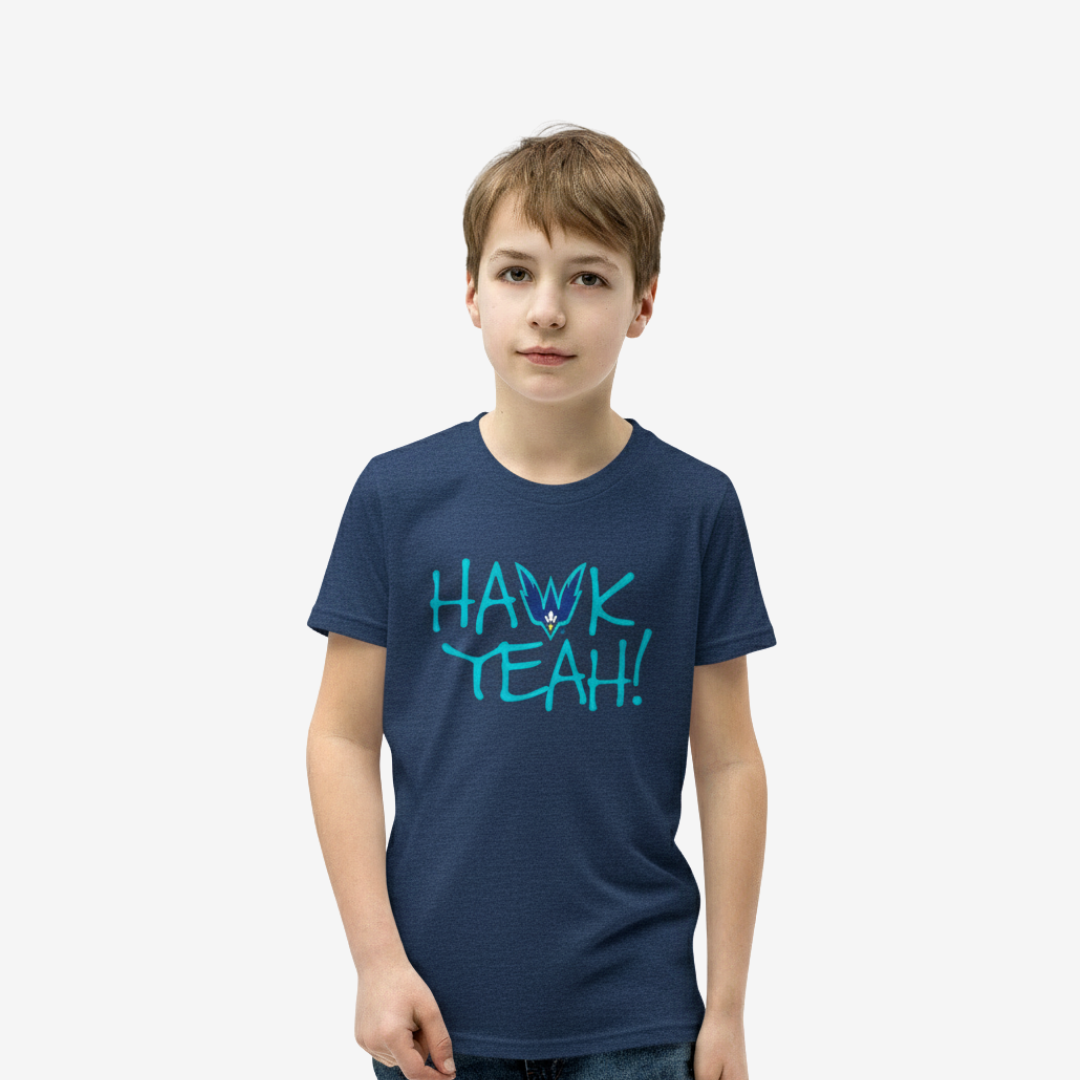 Hawk Yeah UNCW - T Shirt - Midnight Navy