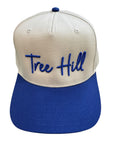Tree Hill Script Hat - Natural/ Blue