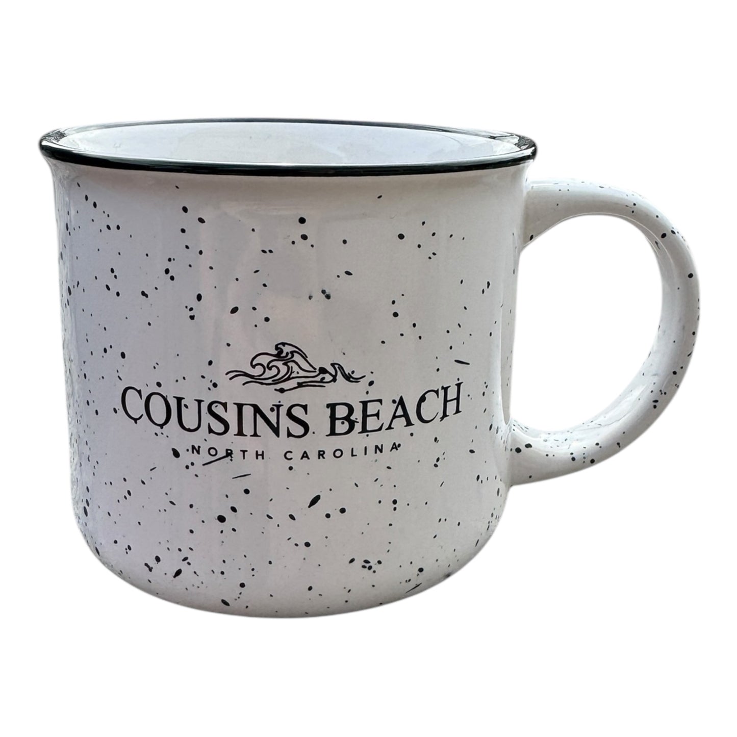 13 Oz Cousins Beach Summer I Turned pretty CampFire Mug - White Speckle