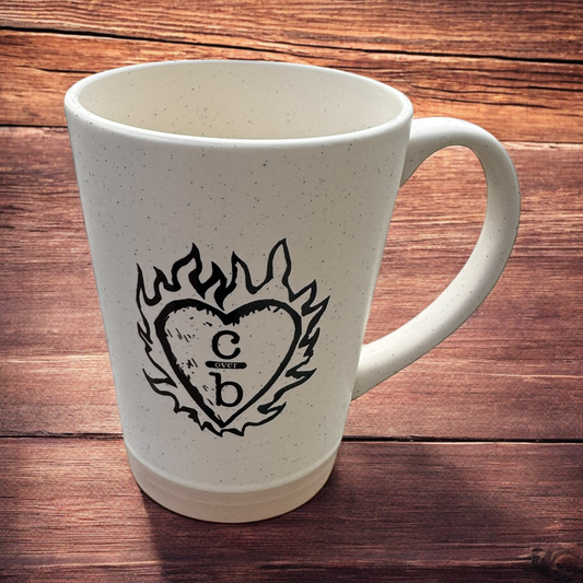 Flame Heart Clothes Over Bros One Tree Hill  16 oz Mug - Natural