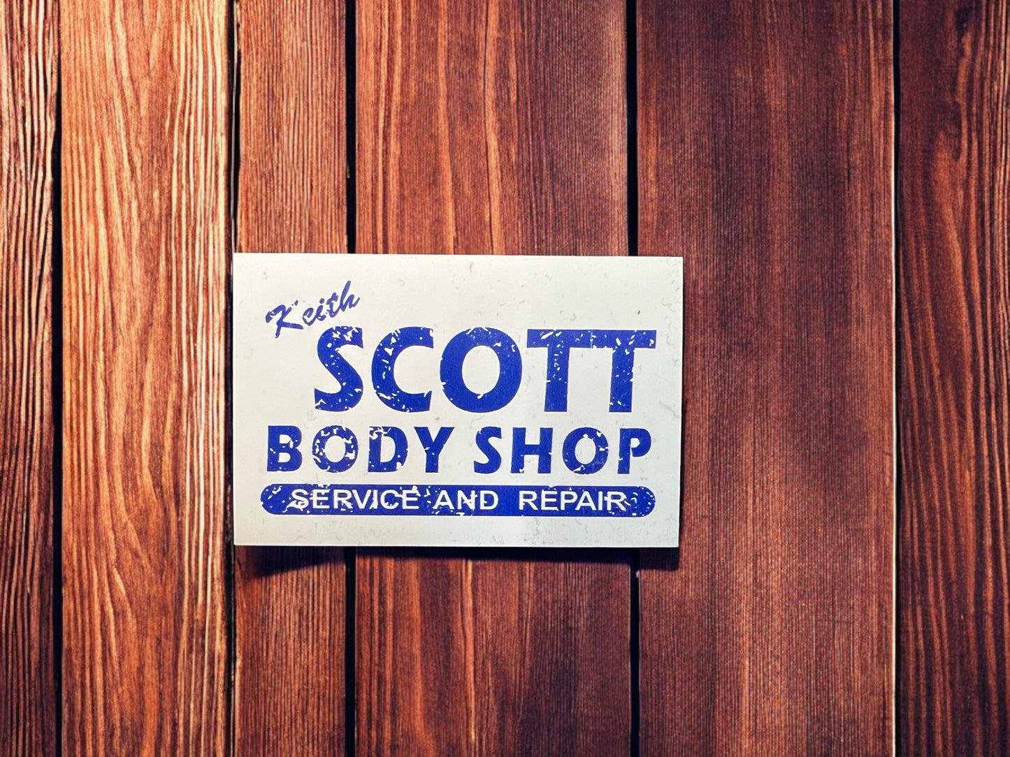 Keith Scott Body Shop Tree Hill  - Magnet