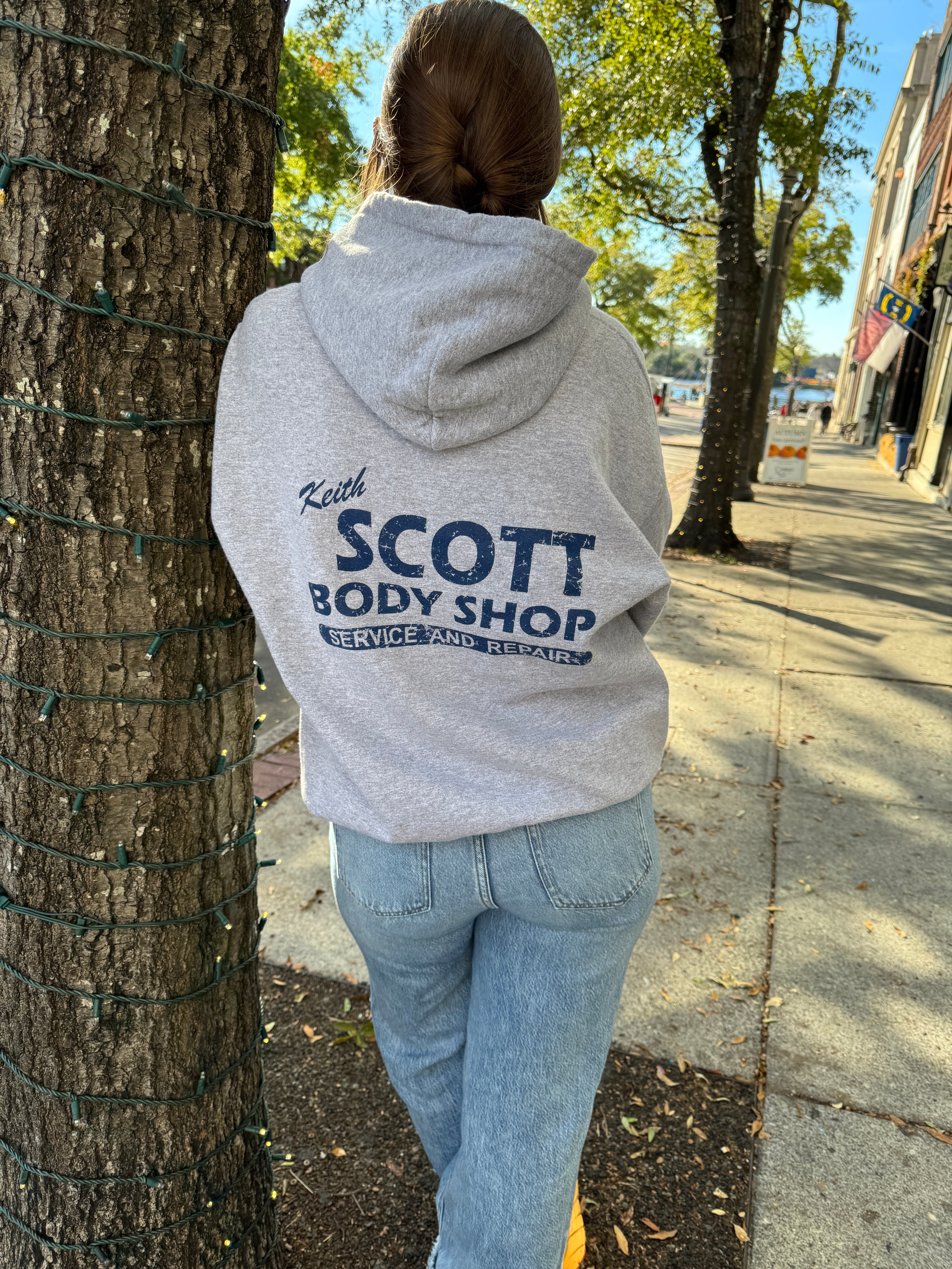 Keith Scott Body Shop One tree Hill  – Hoodie – Sport Grey