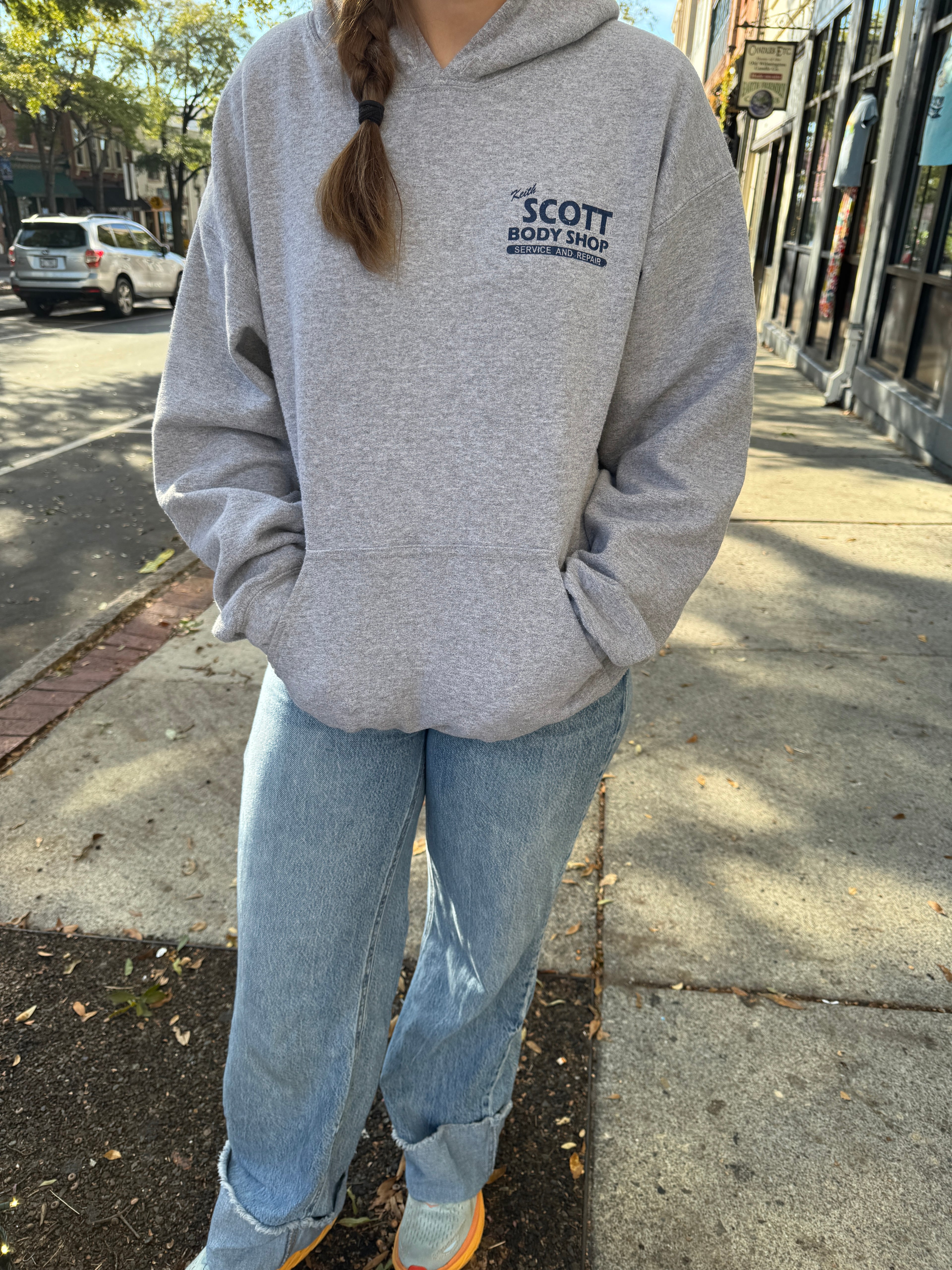 Keith Scott Body Shop One tree Hill  – Hoodie – Sport Grey