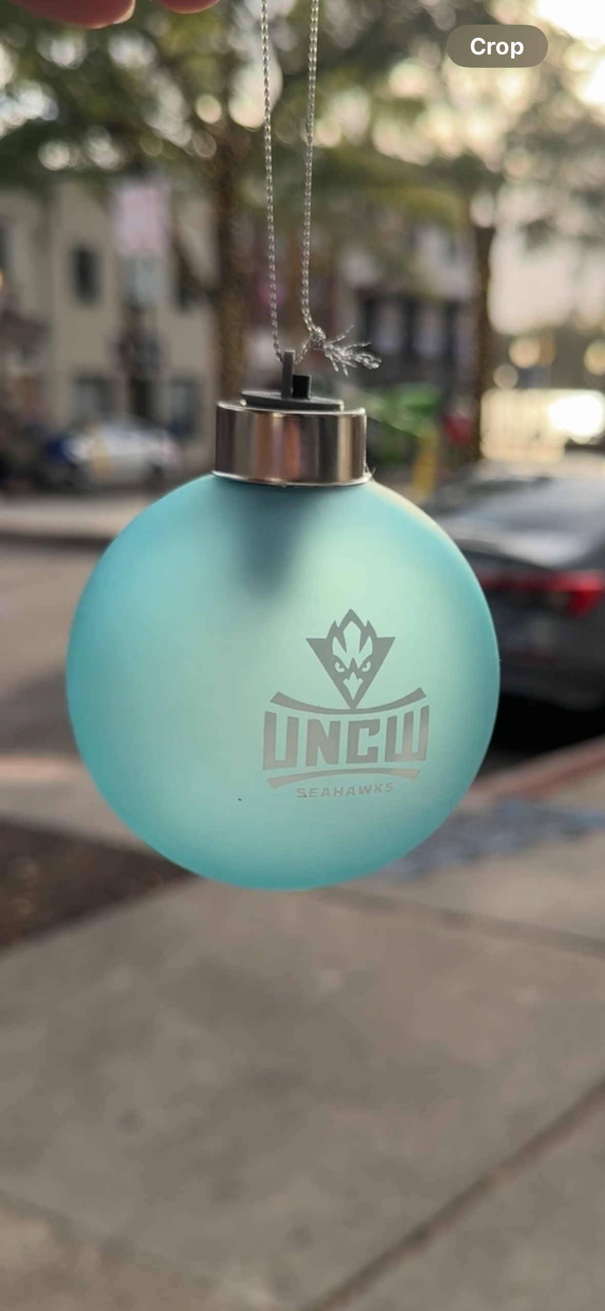 Simple Uncw Seahawks University of Wilmington - Ball Christmas Ornament