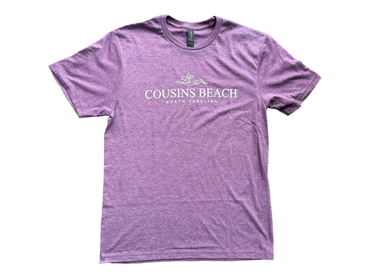 Cousins Beach - T Shirt - Heather Maroon