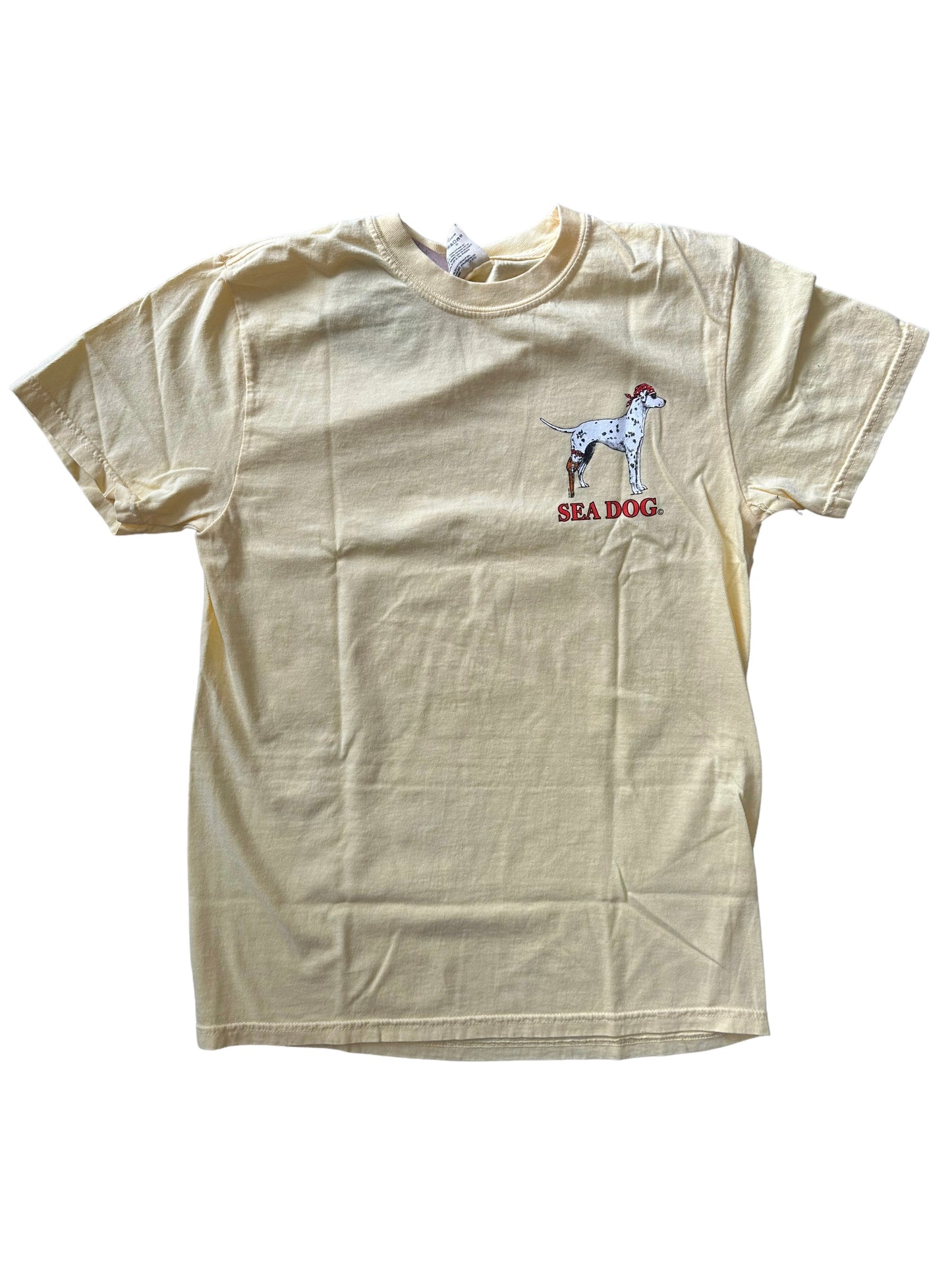 We Are All looking For Tail - Sea Dog T Shirt - Butter