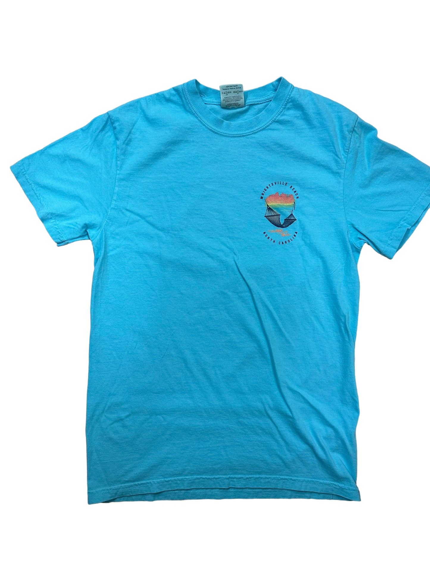 Wrightsville Beach Hammock  - T Shirt - Lagoon Blue