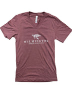 Turtle Wilmington - V-Neck T Shirt - Heather Mauve