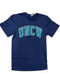 Uncw Block - T Shirt - Navy