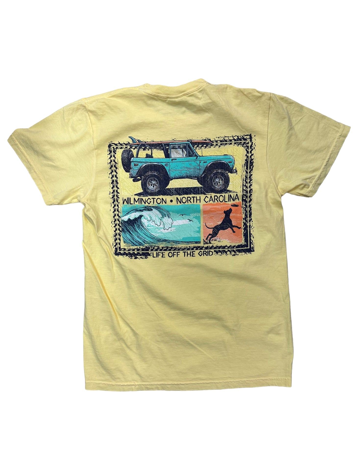 Jeep Waves  Wilmington NC    - T Shirt - Butter