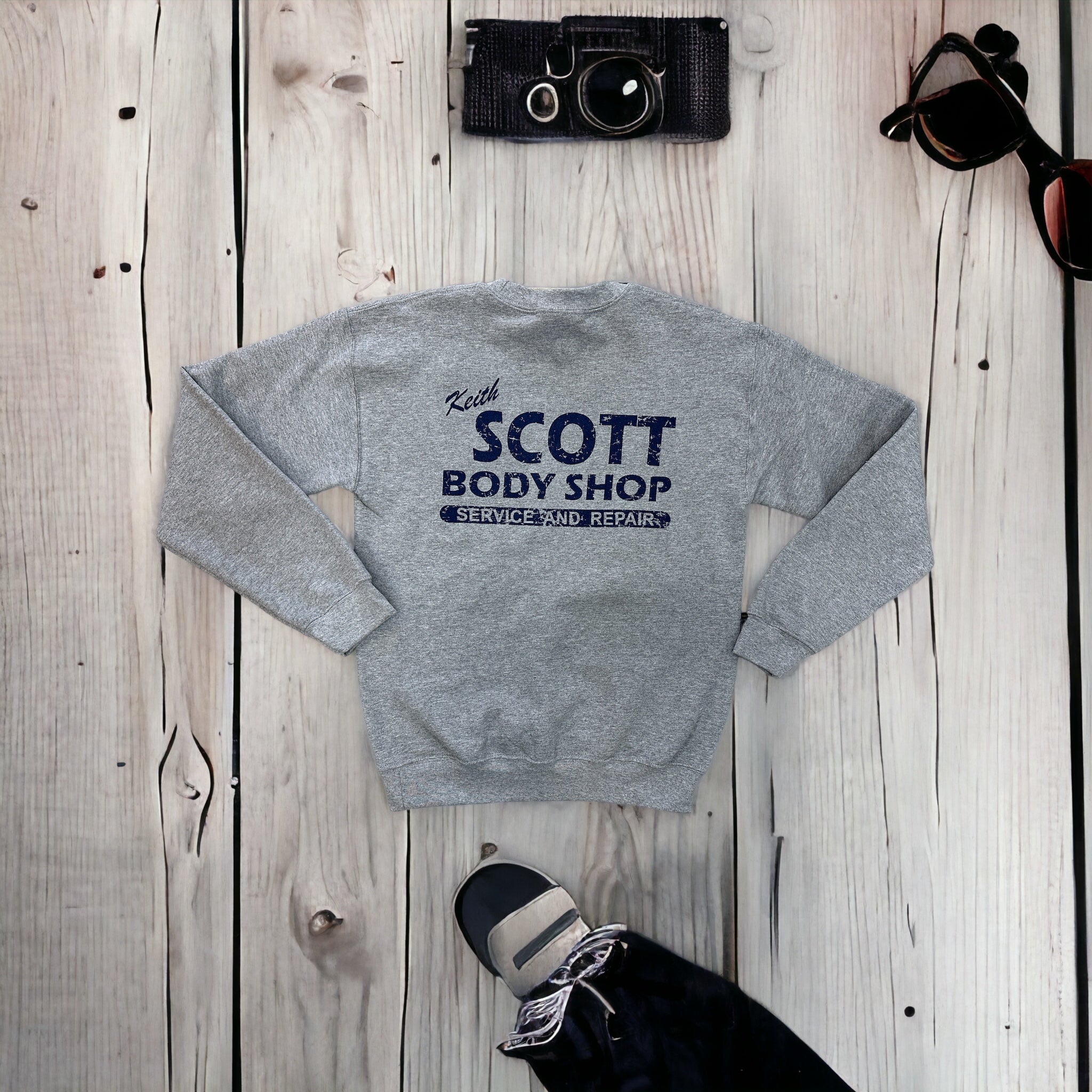 Keith Scott Body Shop  – Crewneck – Sport Grey