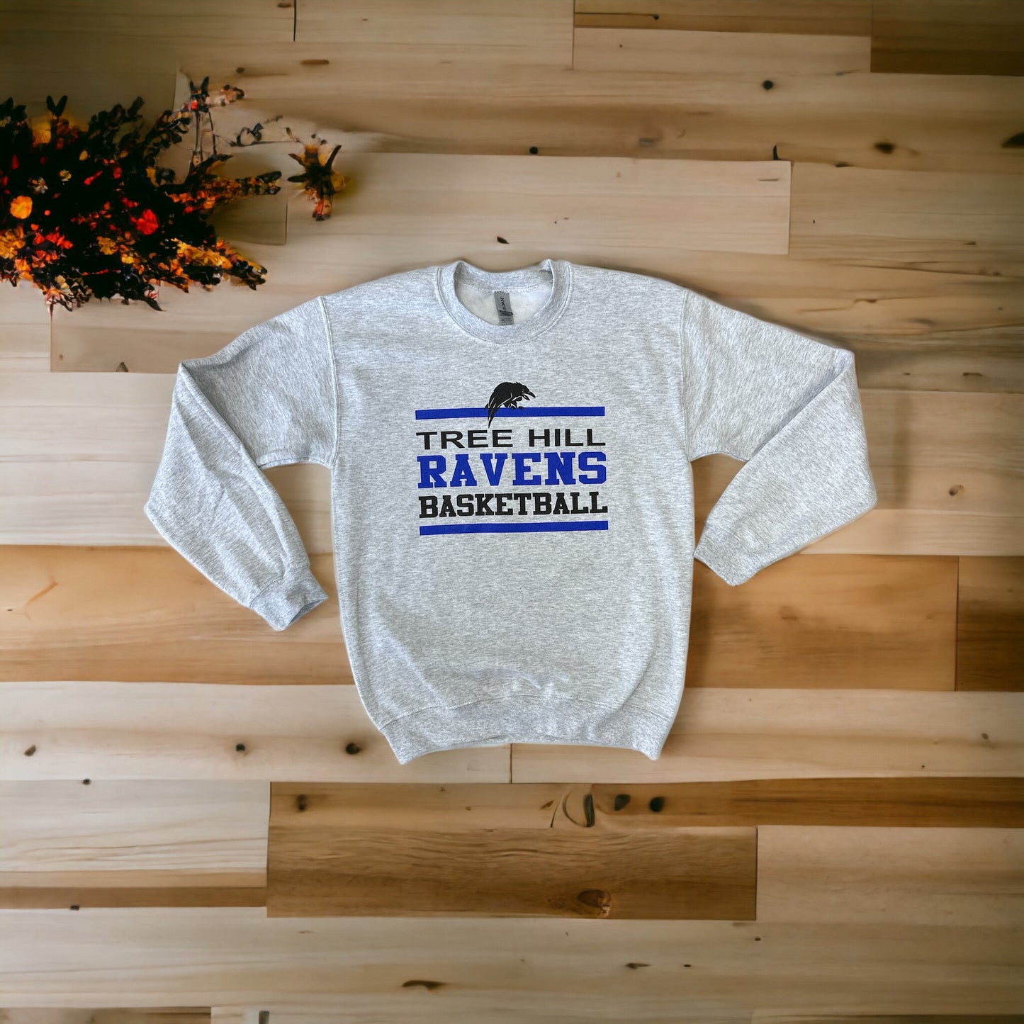 Ravens Basketball ( One Tree Hill )- Crewneck – Ash Grey