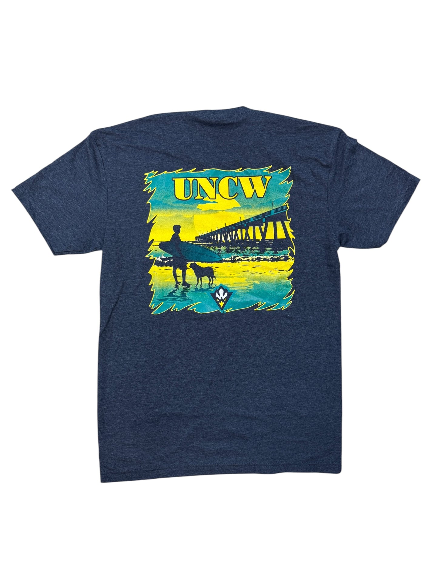 UNCW Seahawks Pier Dog Unc Wilmington - T Shirt - Navy