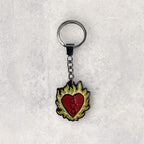Flame Heart  One Tree Hill - T Shirt - Keychain