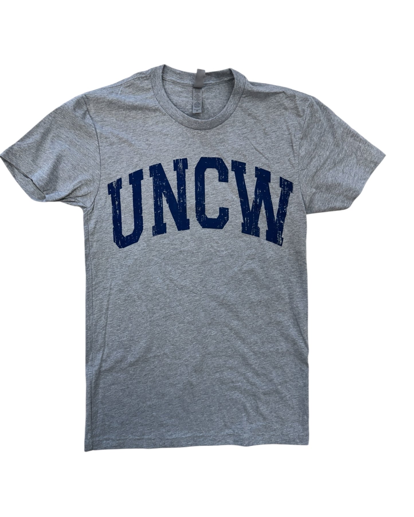 Uncw Seahawks Arch Basic T Shirt - Heather Grey