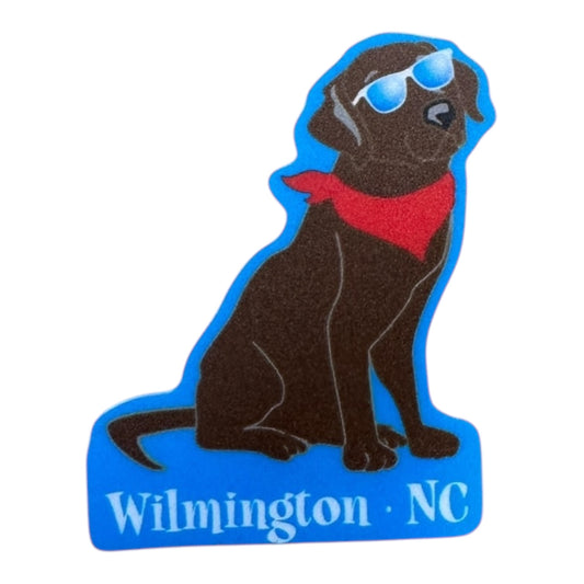 Black Lab Sunglasses  Wilmington , NC  – STICKER ( 2″ X 2″ ROUGHLY )