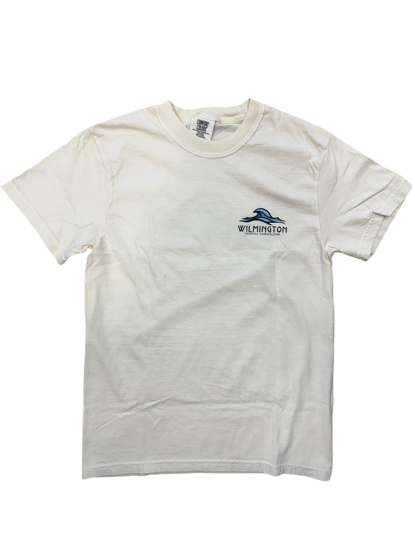 Wilmington NC Turtle Waves - T Shirt - Ivory