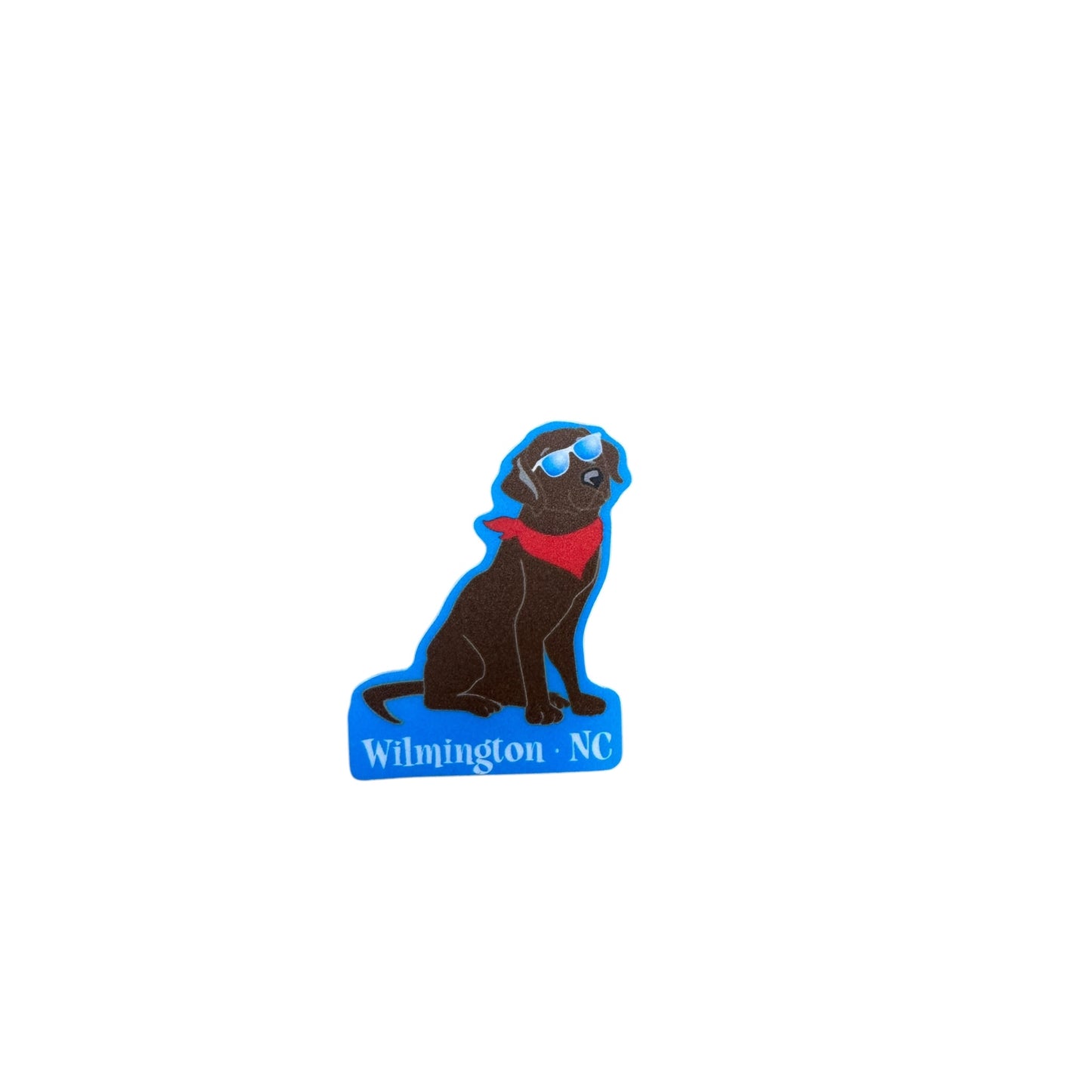 Black Lab Sunglasses  Wilmington , NC  – STICKER ( 2″ X 2″ ROUGHLY )