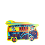 Surfer Bus  WILMINGTON , NC  – STICKER ( 2″ X 2″ ROUGHLY )
