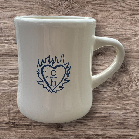 Flame Heart Clothes over Bros  One Tree Hill   11 oz Mug  –  Natural