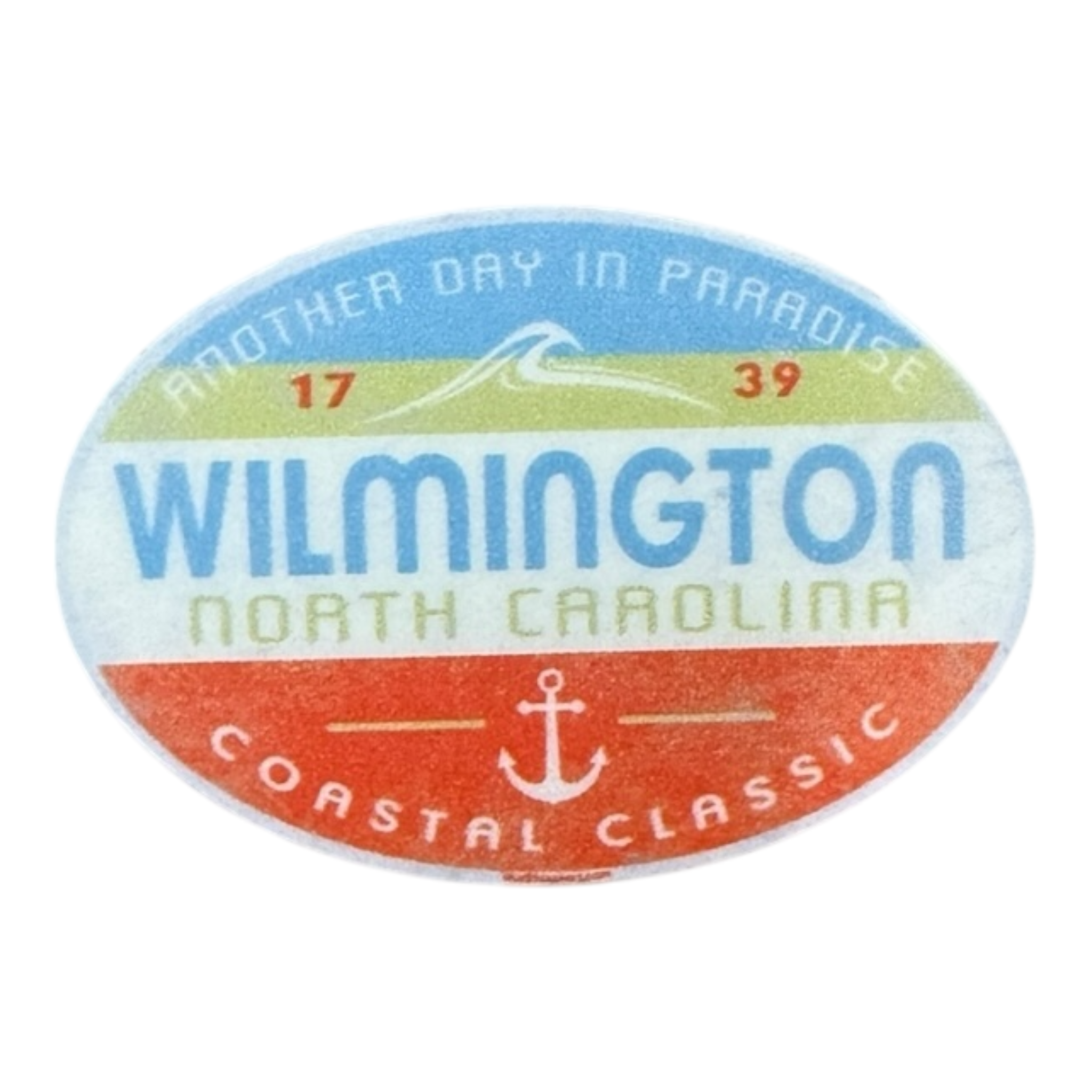 Paradise Anchor   Wilmington , NC  – STICKER ( 2″ X 2″ ROUGHLY )