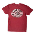Cape Fear Skull North Carolina - T Shirt - Comfort Color - Brick