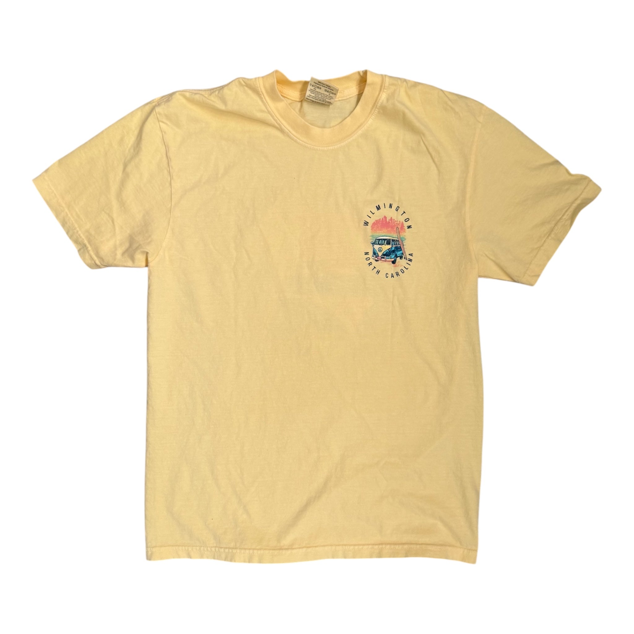Wilmington NC Hippie Van - T-shirt - Light Yellow
