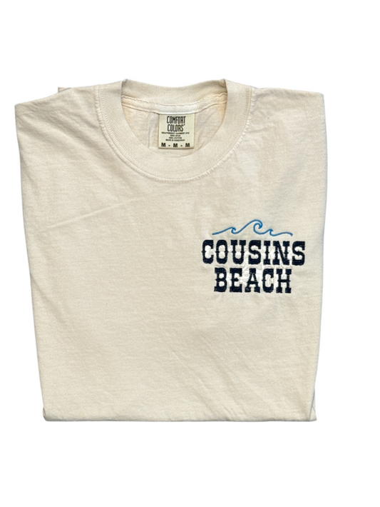 Counsins Beach Wave T-Shirt-Ivory Comfort Color