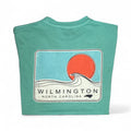 Wilmington NC Beach Wave T-shirt - Sea-foam