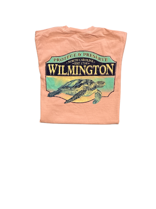 Wilmington NC Protect and Preserve Turtle - T Shirt