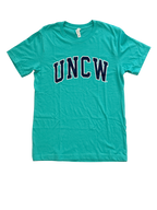 Uncw Block - T Shirt - Sea Foam